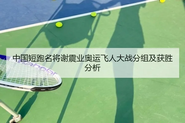 中国短跑名将谢震业奥运飞人大战分组及获胜分析（kaiyun）